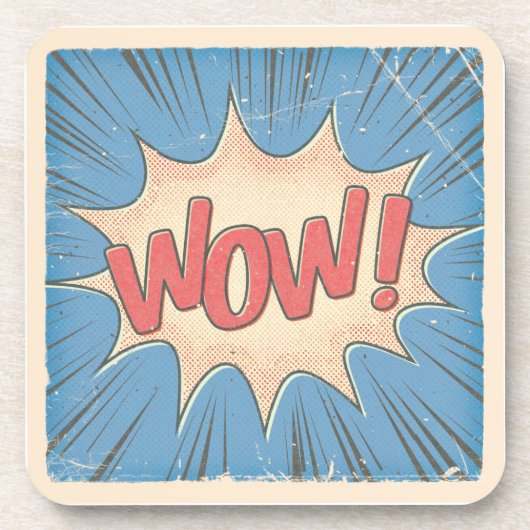 Wow! Getränkeuntersetzer (Vorderseite)