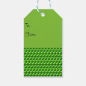 Wow Green Geschenkanhänger (Rückseite)