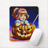 ~WOW! HALLOWEEN Retro Trick oder Treat ~ Mousepad (Mit Mouse)
