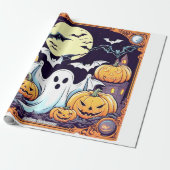 Wow Halloween Thrill Geschenkpapier (Ungerollt)