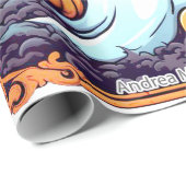 Wow Halloween Thrill Geschenkpapier (Rolleneckpunkt)