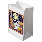 Wow Halloween Thrill Mittlere Geschenktüte (Vorderseite Schrägansicht)