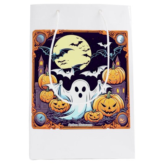 Wow Halloween Thrill Mittlere Geschenktüte (Vorderseite)