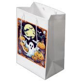 Wow Halloween Thrill Mittlere Geschenktüte (Rückseite Schrägansicht)