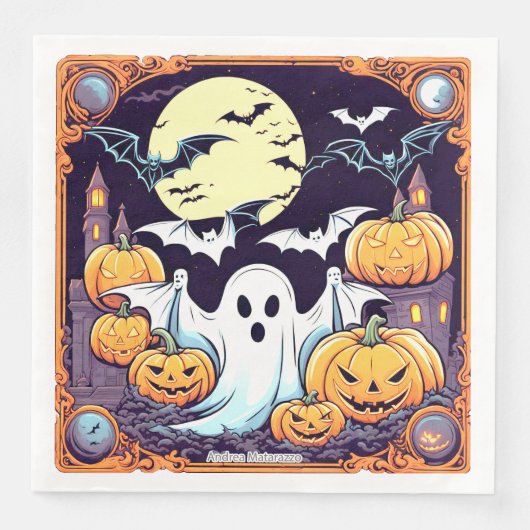 Wow Halloween Thrill Serviette (Vorderseite)