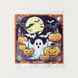 Wow Halloween Thrill Wandteppich