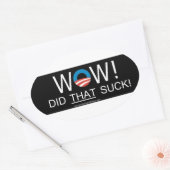 Wow! HAT DAS Sind zum Kotzen! Ovale Aufkleber (Umschlag)