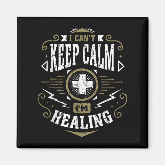 Wow Healer I Can't Keep Calm I'm Gaming  Magnet (Vorne)