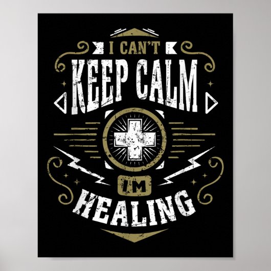 Wow Healer I Can't Keep Calm I'm Gaming  Poster (Vorne)