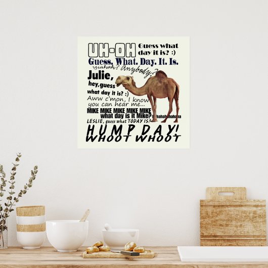 Wow! Hump Day Poster (Küche)