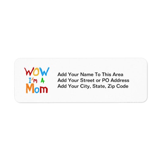 WOW I bin eine Mama T - Shirt und GIfts (Vorne)