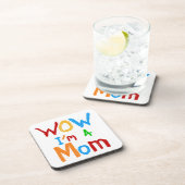 WOW I bin eine Mama T - Shirt und GIfts Untersetzer (Rechte Seite)