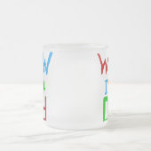 WOW I bin Vater T - Shirt und GIfts Mattglastasse (Mittel)