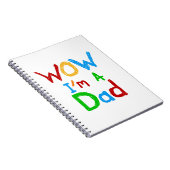 WOW I bin Vater T - Shirt und GIfts Notizblock (Rechte Seite)