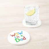 WOW I bin Vater T - Shirt und GIfts Untersetzer (Seite)