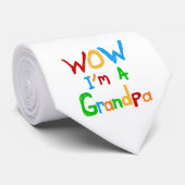 WOW Ich bin ein Großvater T - Shirt und Geschenke Krawatte (Gerollt)
