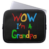 WOW Ich bin ein Großvater T - Shirt und Geschenke Laptopschutzhülle (Vorderseite)