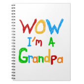 WOW Ich bin ein Großvater T - Shirt und Geschenke Notizblock (Vorderseite)