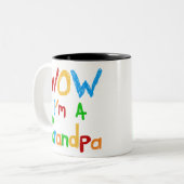 WOW Ich bin ein Großvater T - Shirt und Geschenke Zweifarbige Tasse (Vorderseite Links)