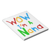 WOW ich bin ein Nana-Shirts und Geschenke Notizblock (angewinkelt)