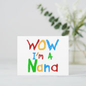 WOW ich bin ein Nana-Shirts und Geschenke Postkarte (Stehend Vorderseite)