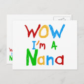 WOW ich bin ein Nana-Shirts und Geschenke Postkarte (Vorne/Hinten)