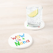 WOW ich bin ein Nana-Shirts und Geschenke Sandstein Untersetzer (Seite)