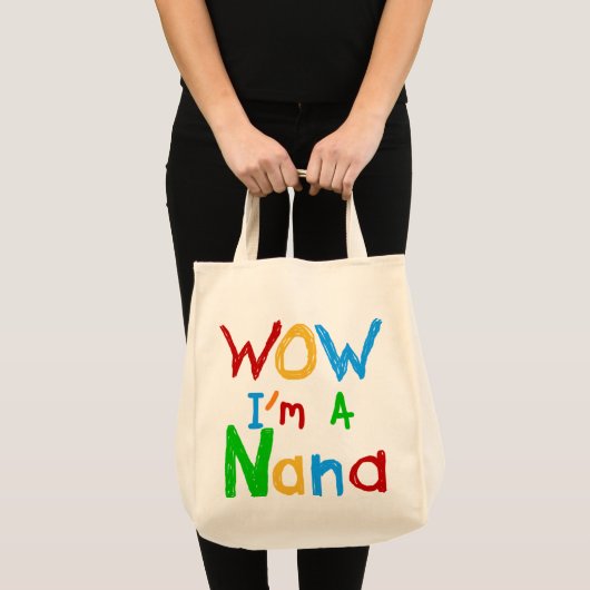 WOW ich bin ein Nana-Shirts und Geschenke Tragetasche (Vorderseite (Produkt))