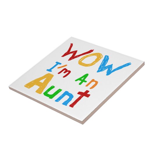 WOW Ich bin eine Tante T Shirts und Geschenke Fliese (Seite)