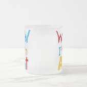 WOW Ich bin eine Tante T Shirts und Geschenke Mattglastasse (Mittel)