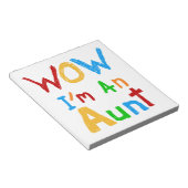 WOW Ich bin eine Tante T Shirts und Geschenke Notizblock (angewinkelt)