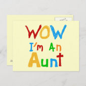 WOW Ich bin eine Tante T Shirts und Geschenke Postkarte (Vorne/Hinten)