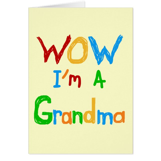 WOW ich bin Oma T - Shirt und Geschenke (Vorne)