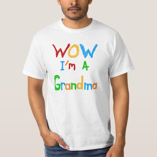WOW ich bin Oma T - Shirt und Geschenke (Vorderseite)