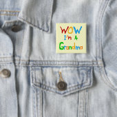 WOW ich bin Oma T - Shirt und Geschenke Button (Beispiel)
