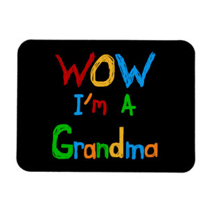 WOW ich bin Oma T - Shirt und Geschenke Magnet