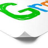 WOW ich bin Oma T - Shirt und Geschenke Poster (Ecke)