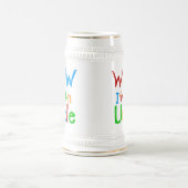 WOW Ich bin Onkel-T - Shirt und GIfts Bierglas (Mittel)