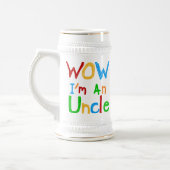 WOW Ich bin Onkel-T - Shirt und GIfts Bierglas (Links)