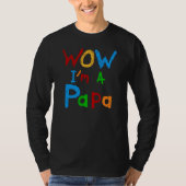 Wow ich bin Papa Tshirts und GIfts (Vorderseite)
