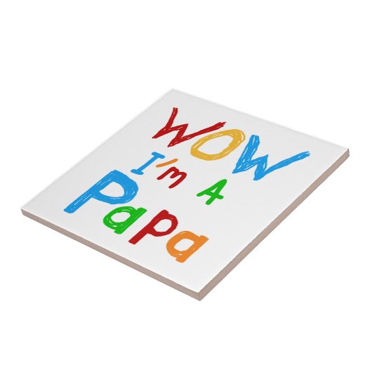 Wow ich bin Papa Tshirts und GIfts Fliese (Seite)