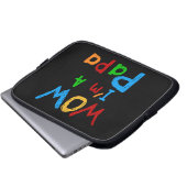 Wow ich bin Papa Tshirts und GIfts Laptopschutzhülle (Vorne Knopf)