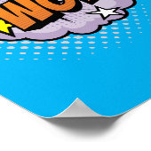 Wow! Lebhafter Pop Art Comic Ausrede Poster (Ecke)