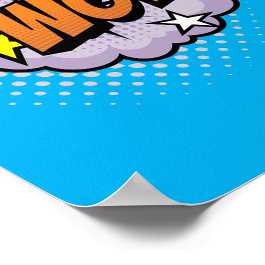 Wow! Lebhafter Pop Art Comic Ausrede Poster (Ecke)