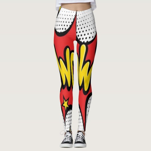 wow leggings (Vorderseite)