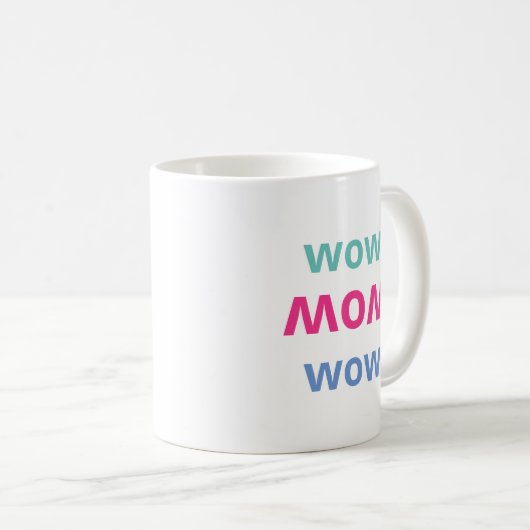 Wow Mama Muttertag Kaffeetasse (VorderseiteRechts)