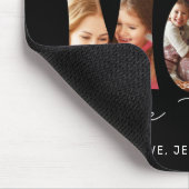 Wow Mama Zitat Modernes Schwarzes 6 FotoCollage Mousepad (Ecke)