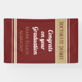 Wow! Maßgeschneidertes Banner für den Doktortitel (Horizontal)