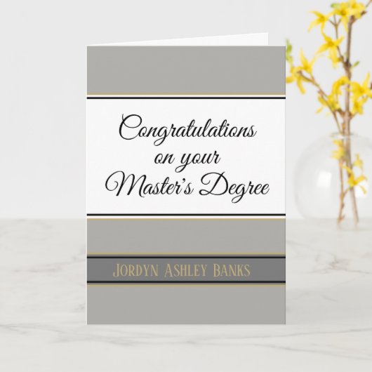 Wow! Master-Abschluss-Karte Karte (Gelbe Blume)