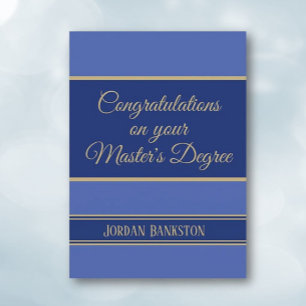 Wow! Master-Abschluss-Karte Karte